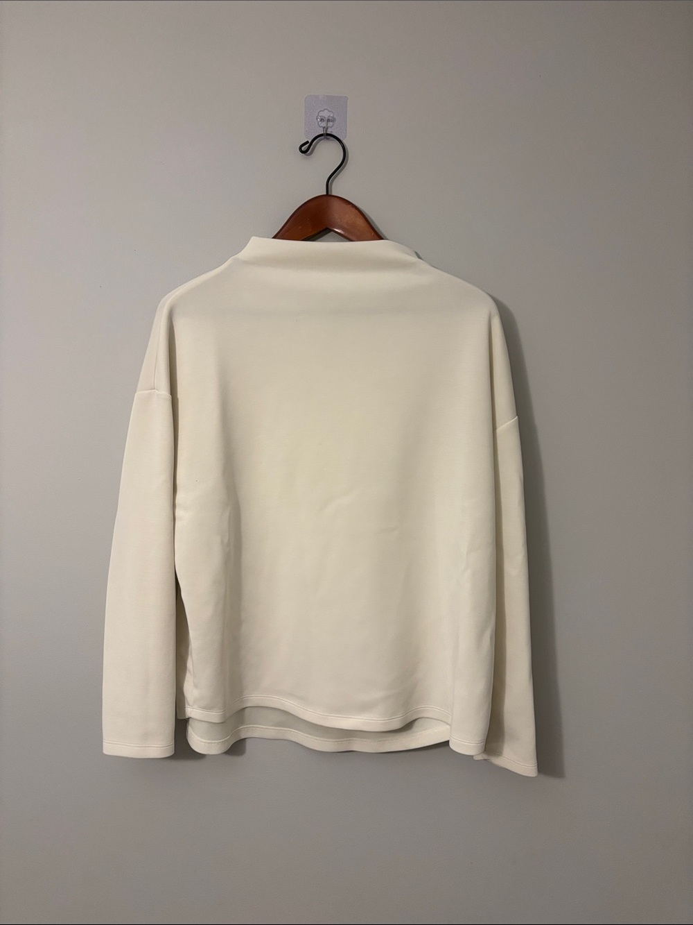 Women's Cream Turtleneck Sweater